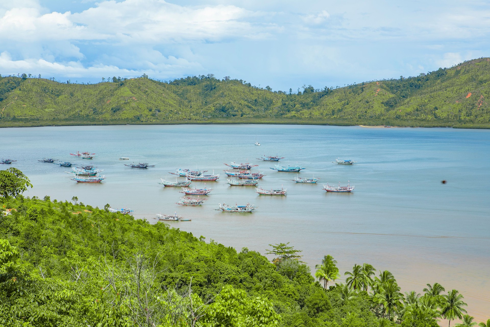 Area mandeh (mandeh hill) in Painan, West Sumatra